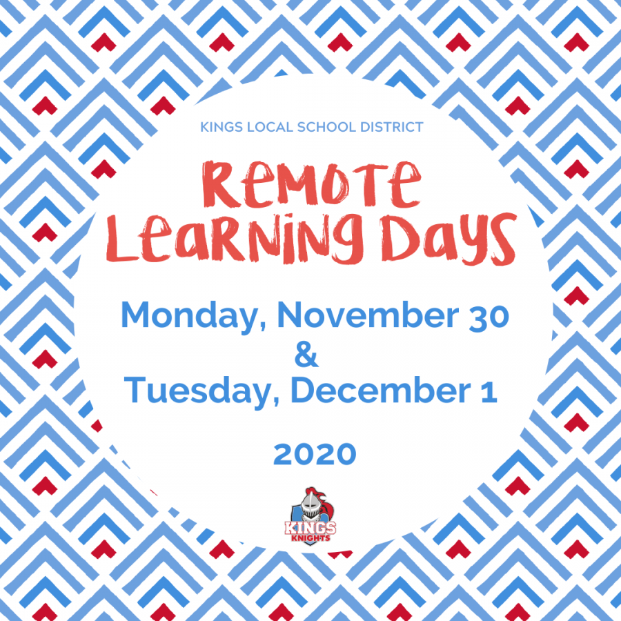 Remote learning days Nov.30 & Dec. 1 Remote learning days Nov.30 & Dec. 1